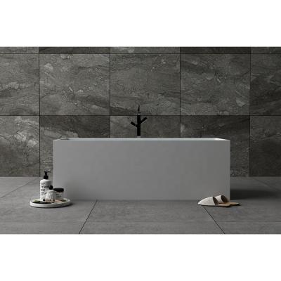 China Stone Free High Quality Solid Acrylic Artificial Bathtub Resin Solid Outdoor Easy Bathtubs for sale