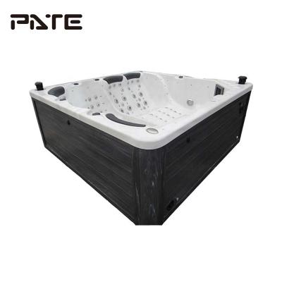 China Outdoor Acrylic Large Body Massage Square Ghana Massage Hydrotherapy Bathtub for sale