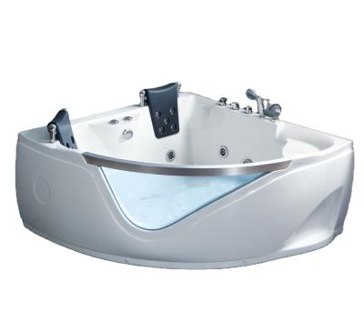 China Modern Corner Whirlpools Massage Bathtub High Water Pressure Bathtub for sale