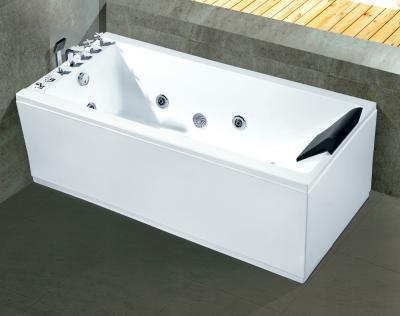 China large size single person whirlpool massage bathtub simple design double side acrylic bathtub skirt (left/right) for sale