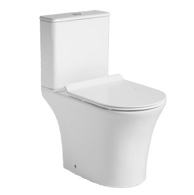 China Double-flush toilet small bathroom WC European standard ceramic washdown toilet for sale