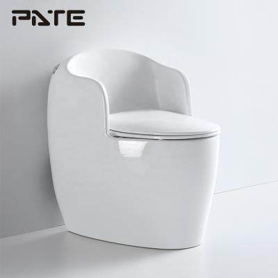 China Ceramic Automatic Operation White Color Toilet Wc One Piece Standing Toilet Commode for sale