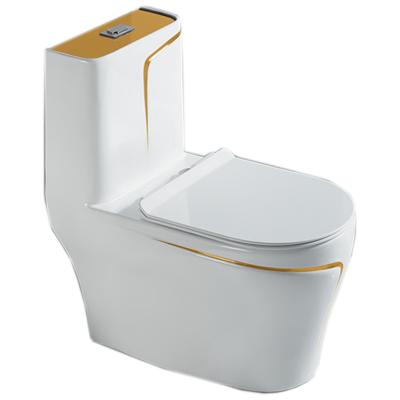 China Sanitary Double-Flow New Design One Piece Toilet Take Care Bathroom Washdown Toilet for sale