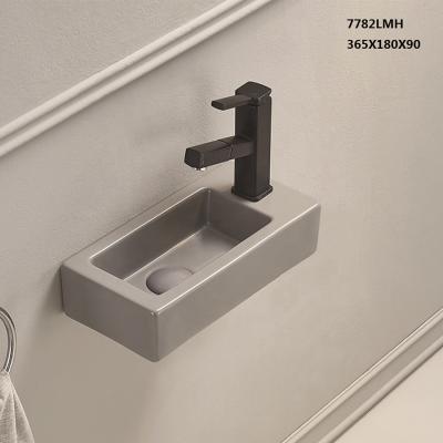 China High Quality Bathroom Eco-friendly Matt Ceramic Wash Basins Wall Mounted for sale