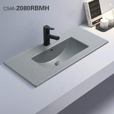 China Eco - Friendly Matt Ceramic Hand Wash Restaurant Rectangular Sink for sale