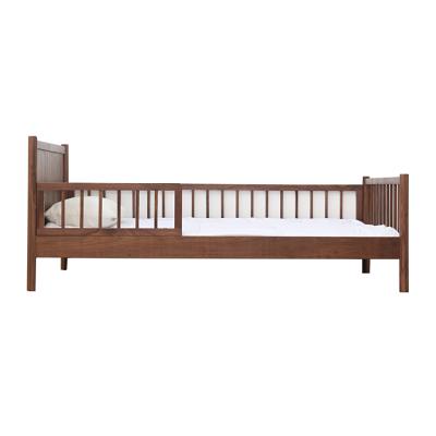 China Modern Solid Wood Kids Sink Frame Wall Bed Platforms With Guard Rail Baby Children Toddler Bedroom Furniture Sets For Kindergarten for sale