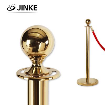 China Gold Car Show/Event/Exhibition/Hotel/Bank Mall Hotel Reception Queue Line Stand Pole Crowd Control Barrier Red Carpet VIP Mail Racks With Velvet And Rope torsion for sale