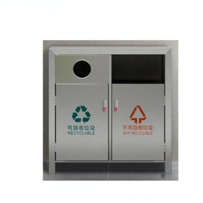 China Large Sustainable Waste Bin Stainless Steel Box Garbage Container Price for sale