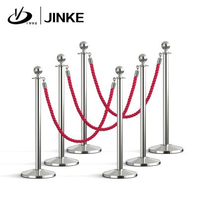 China Car show/event/exhibition/hotel/mall stainless steel queue pole support barrier swith velvet ropes for sale