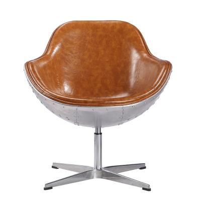 China Rotating Factory Direct Flipping Vintage Leather Aluminum Back Aviator Rotary for sale