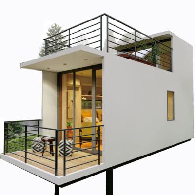 China Small modern customized lightweight steel structure house, mobile home, seaside house for residence or commercial use for sale