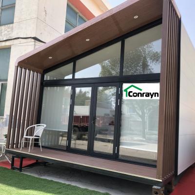 China Conrayn modern high quality sloping ready made tiny house prefab mini roof hotel light steel structure house houses for sale