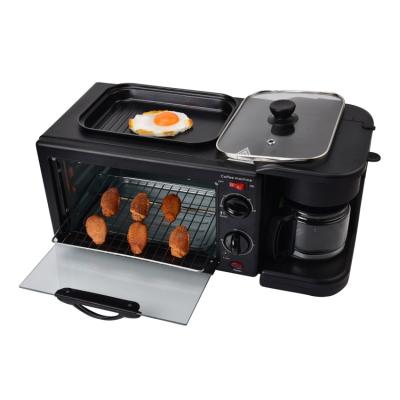 China Everich outdoor DL ​​3 in 1 muiti function kitchenwsre sandwich brrakfast mskers with tosat oven coffee pot pan for sale