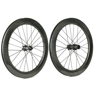 China BMX Carbon Wheelset Folding 451 BMX Wheels 25mm Width Anvil Disc Brake Carbon BMX Rims for sale