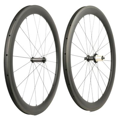 China Road Bikes 700c Carbon Fiber Wheels 50mm Anvil Carbon Wheels Road Bike Bicycle Wheelset for sale