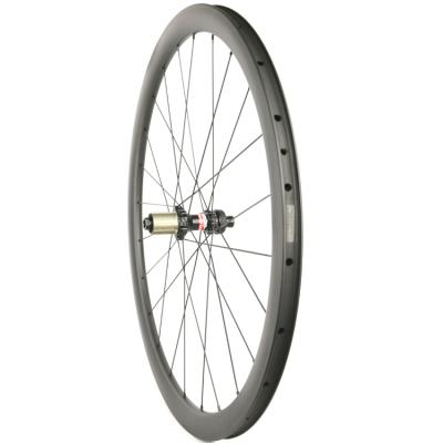 China Road Bikes Road Bike 700c 38mm Anvil Disc Brake Novatec Hub Carbon Bicycle Wheelset for sale