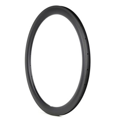 China Road Bikes 700c Carbon Rims Tubeless 20 55mm Depth Carbon Rim 24 Holes 28mm Width Carbon Bicycle Wheels for sale