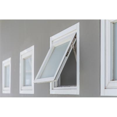 China CBMmart Custom Top Sliding Hung Double Glazed Exterior Opening Aluminum Alloy Awning Window for sale