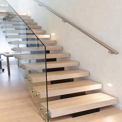 China CBMMART Modern Indoor Stairs Wooden Straight Staircase for sale