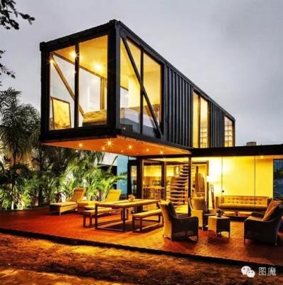 China Modern Prefab Villa House Ambient Luxury Fully Equipped Prefab Houses 40ft Modern Modular Prefab House for sale