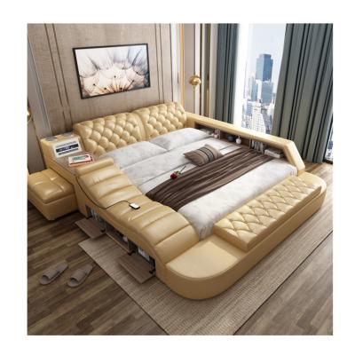 China CBMmart Modern Luxury High Quality Smart Massage Bedroom Leather Sofa Bed Frame Safe Furniture for sale