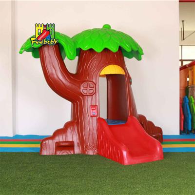 China 2-8 Years Old Feelbaby Children Play House Kids Playground Outdoor Playground Equipment Plastic Playhouse for sale