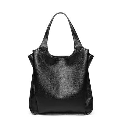 China New Style Shoudler Handbag Shopping Bag Shape Large Capacity First Layer Cowhide Bag Women Soft Genuine Leather Tote Handbag for sale