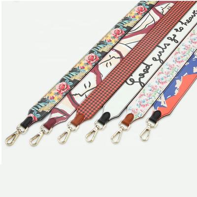 China 2021 New Arrival Fashionable 4cm PU Leather Strap Replacement Straps For Handbags Printed Bag Strap for sale