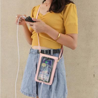 China Touch Screen Phone Bag 2021 Fashion Women Small Touch Screen Cell Phone Holder Cell Phone Cross - Body Bag for sale