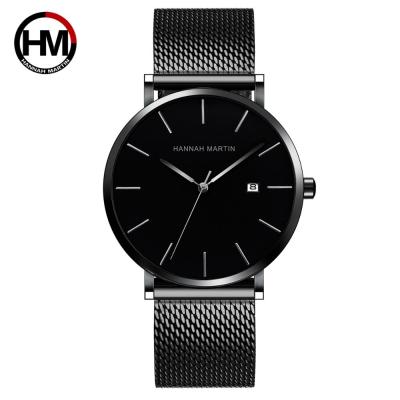 China Japan classic full quartz design Hannah Martin 151 calendar stainless steel fashion business waterproof slim watch for sale