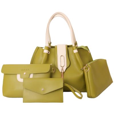 China LR67 Fashion New China Fashion Large Capacity 4 In 1 Handbags Set For Women PU Leather Bag for sale