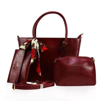 China MR17 Fashion Large Capacity Popular Promotional Bag Set Custom Leather Bags Luxury Handbags for sale