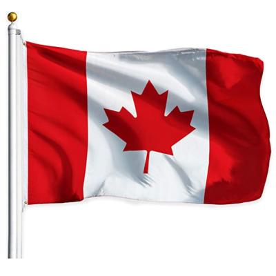 China Hanging Embroidery Country Flag Double Sided Maple Leaf Red And White Embroidered Canadian National Flags Of Canada for sale