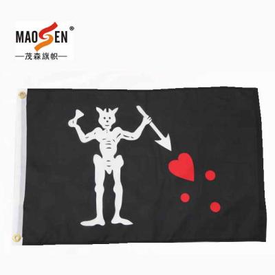 China High Quality Printed National Pirate Flag 100% Polyester Wholesale Bicycle Hanging/Flying for sale