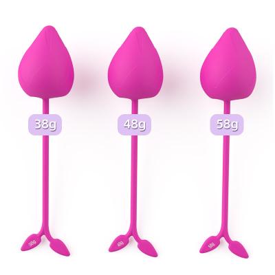 China Factory Original Three Stage Exercising Sex Toys Kegel Weight Exercises Love Smart Balls Medical Silicone Kegel Balls Set For Women for sale