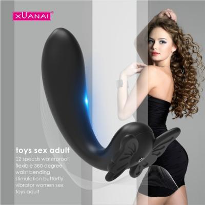 China 12 Modes Vibration Anal Toys Light Weight Silicone Rechargeable Wireless Electric Led Vibrating Anal Plug For Men for sale