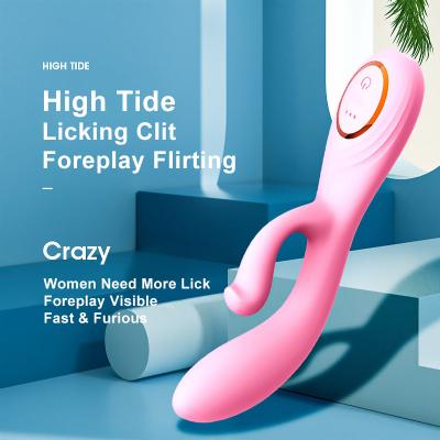 China Hot Selling 12 Frequency Vibrator Adult Toys Rabbit Vibrators Hand Held Vibrating Female Rechargeable Sex Toy Women for sale