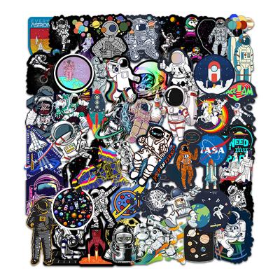 China 50pcs Waterproof Iphone Case Sticker Astronaut Moon Stickers Space Stickers for sale