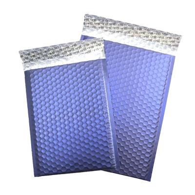 China Private Label Strong Adhesive Dark Blue Reusable Bubble Resealable Mailers Bags for sale