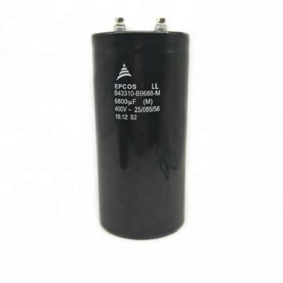 China B43310-B9688-M AC Motor Screw Terminal High Quality 400V 6800UF Aluminum Electrolytic Capacitor for sale