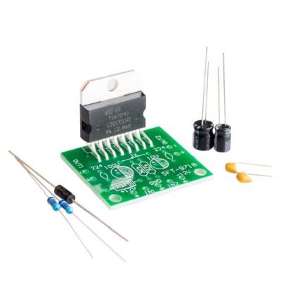 China hot selling audio electronic diy kit 12v dc 12v amplifier spare parts double coding 15w grade 2.0 diy kit for sale