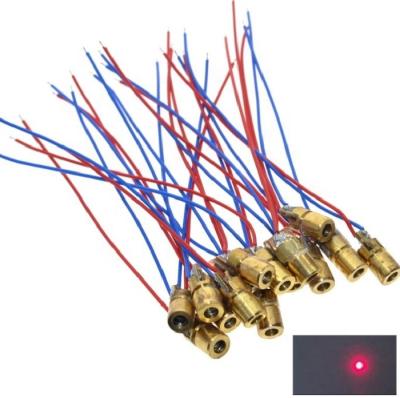 China Hot Selling 5V 650nm 5mW Mini Laser Pointer 650nm 5mW Copper Head Dot Diode Module Red Sight Adjustable Laser for sale