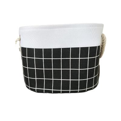 China Discount Sustainable 5 Days Sustainable 7 Cardboard Cotton Rope Storage Baskets for sale