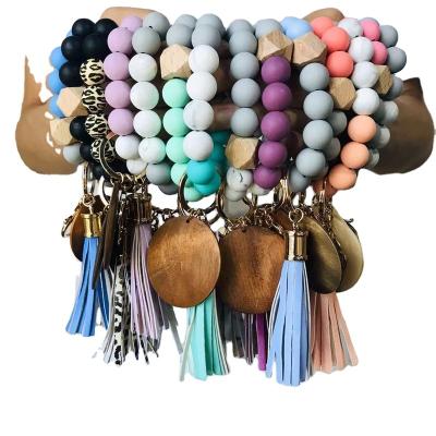 China One-loss Silicone 16mm Zinc Alloy Other Chains Bracelet Sanrio Key Chain Silicone Wood PU for sale