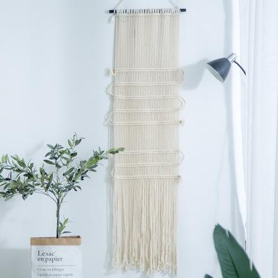 China Macrame Newcomer Minimalist Taperstry Simply Macrame Bohemian Handmade Minimalist Wall Hanging Hanger Wall Hanger for sale