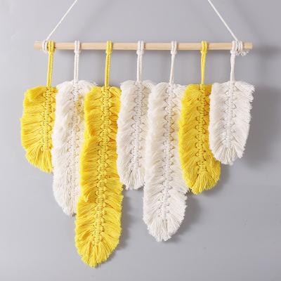 China Bohemian DIY Wall Decor Boho Tapestry Wall Hanging Macrame Decoration Rope Macrame Craft Handmade Kit for sale