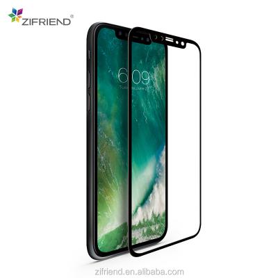 China 2018 promotional mobile phone gift 9h 3d tempered glass screen protector with easy tool for iphone X for sale