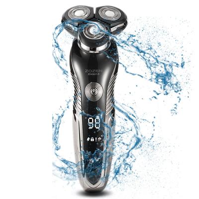 China Triple Blade Digital Electric Shaver Razor LCD Display Men Multifunctional Shaving Machine Body Washable 5 in 1 Beard Trimmer Electric Shaver for sale