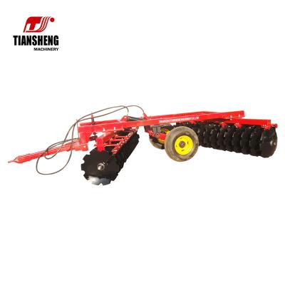 China Cultivate TIANSHENG 1bz Agricultural Machinery Equipment Hydraulic Folding Disc Harrow For High Horsepower Tractor for sale