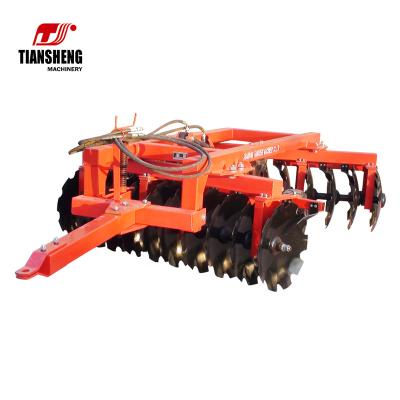 China Cultivate TIANSHENG 80hp 90hp agriculture machine hydraulic towing heavy duty disc harrow for sale